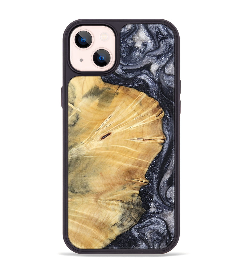 iPhone 14 Plus Wood Phone Case - Vienna (Black & White, 798377)