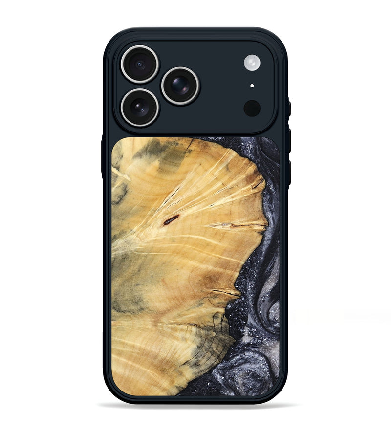 iPhone 17 Pro Max Wood Phone Case - Vienna (Black & White, 798377)