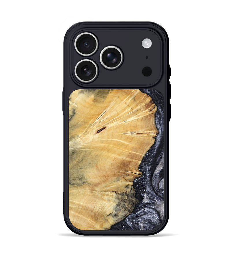 iPhone 17 Pro Wood Phone Case - Vienna (Black & White, 798377)