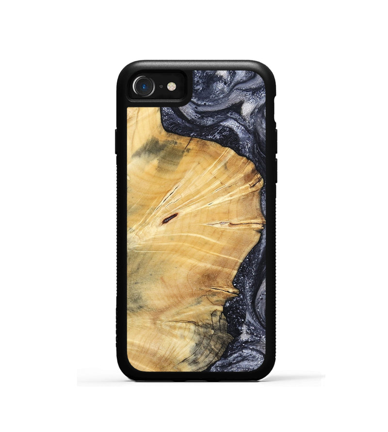 iPhone SE Wood Phone Case - Vienna (Black & White, 798377)