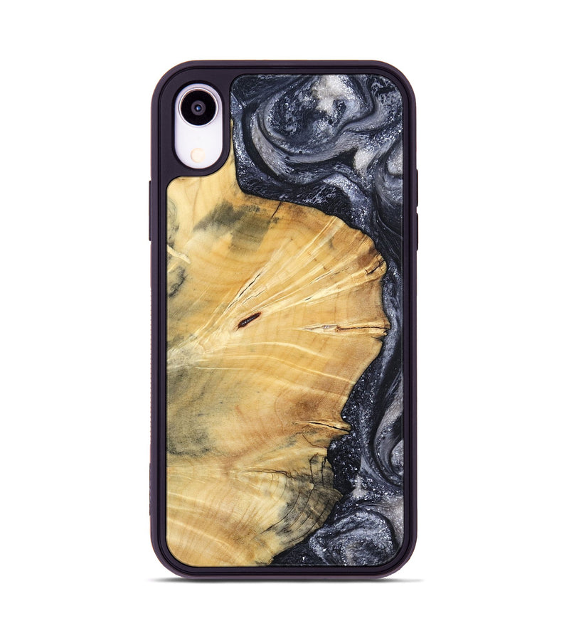 iPhone Xr Wood Phone Case - Vienna (Black & White, 798377)