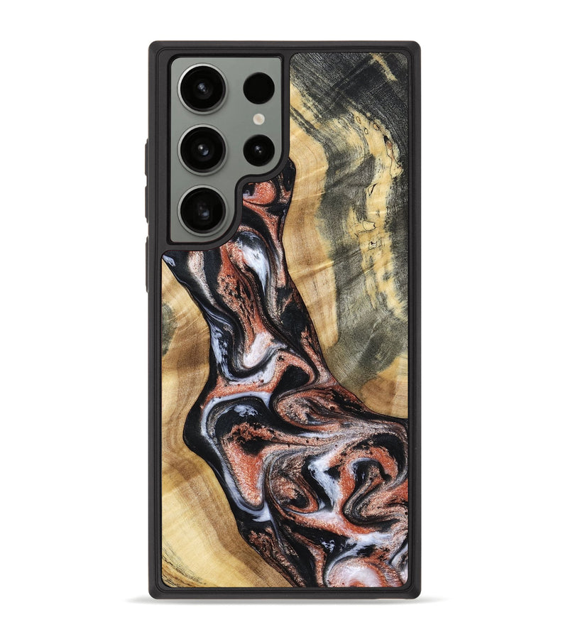 Galaxy S23 Ultra Wood Phone Case - Kenley (Black & White, 798378)