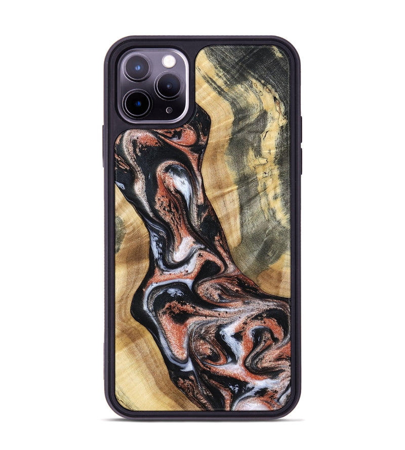 iPhone 11 Pro Max Wood Phone Case - Kenley (Black & White, 798378)