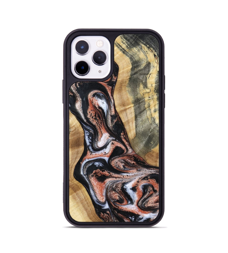 iPhone 11 Pro Wood Phone Case - Kenley (Black & White, 798378)
