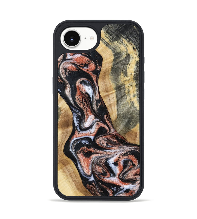 iPhone 16e Wood Phone Case - Kenley (Black & White, 798378)