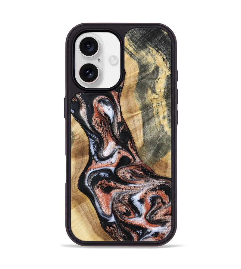 iPhone 17 Wood Phone Case - Kenley (Black & White, 798378)