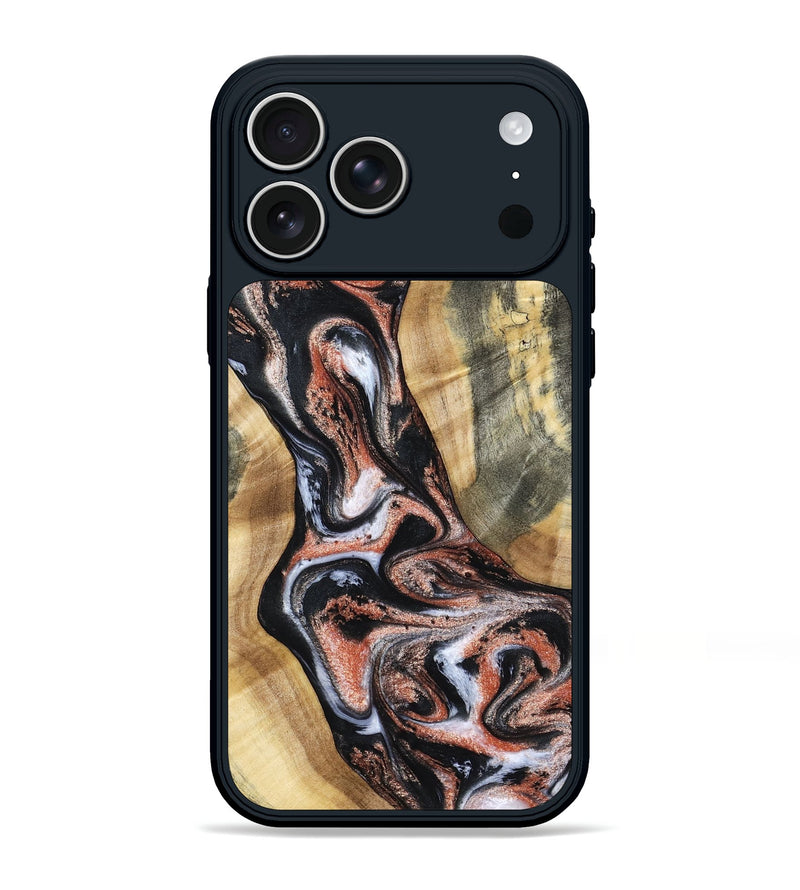 iPhone 17 Pro Max Wood Phone Case - Kenley (Black & White, 798378)
