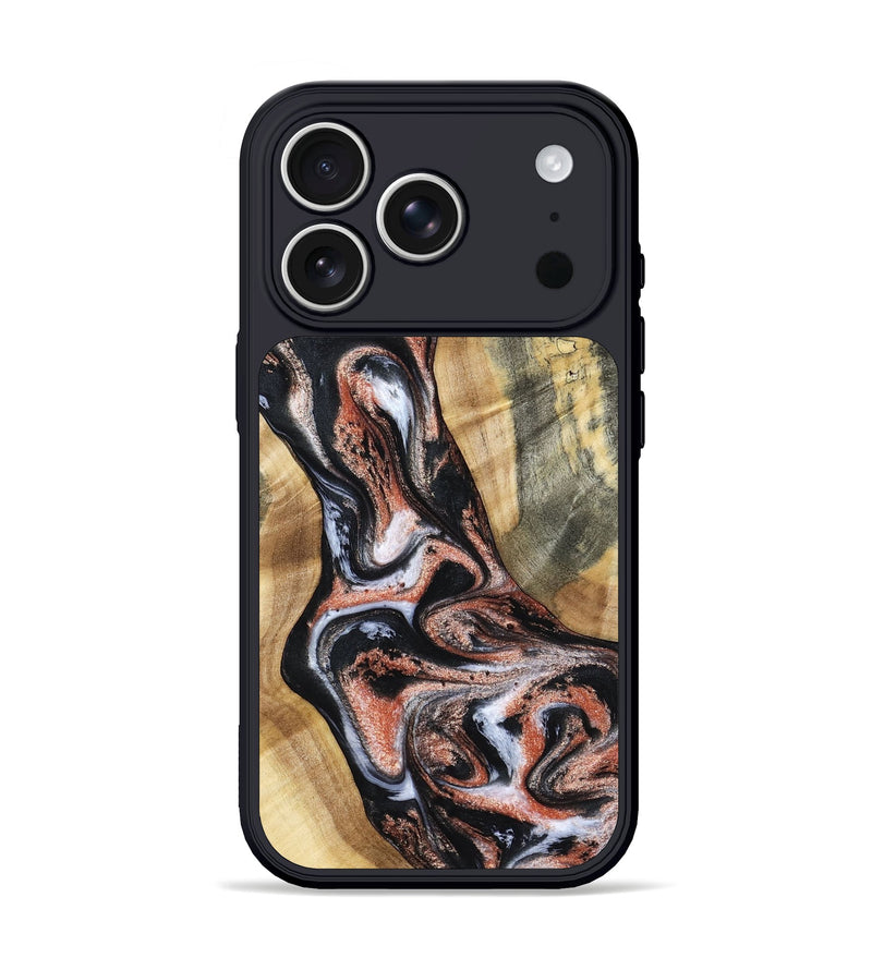 iPhone 17 Pro Wood Phone Case - Kenley (Black & White, 798378)