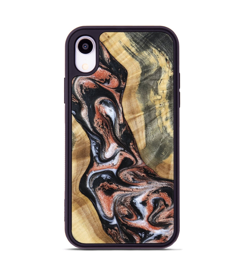 iPhone Xr Wood Phone Case - Kenley (Black & White, 798378)