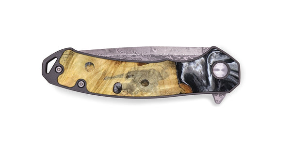 EDC Wood Pocket Knife - Erin (Black & White, 798379)