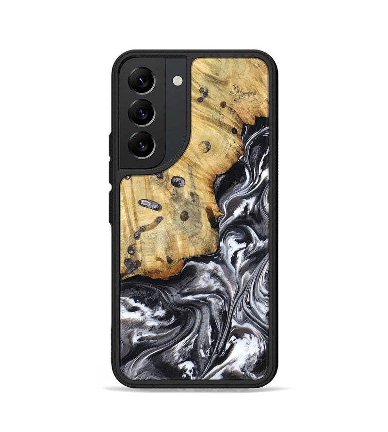 Galaxy S22 Wood Phone Case - Erin (Black & White, 798379)
