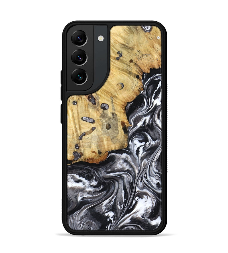 Galaxy S22 Plus Wood Phone Case - Erin (Black & White, 798379)