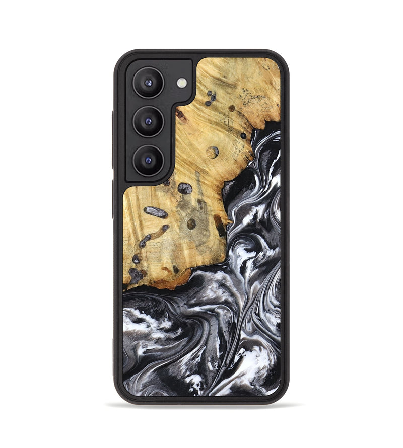 Galaxy S23 Wood Phone Case - Erin (Black & White, 798379)