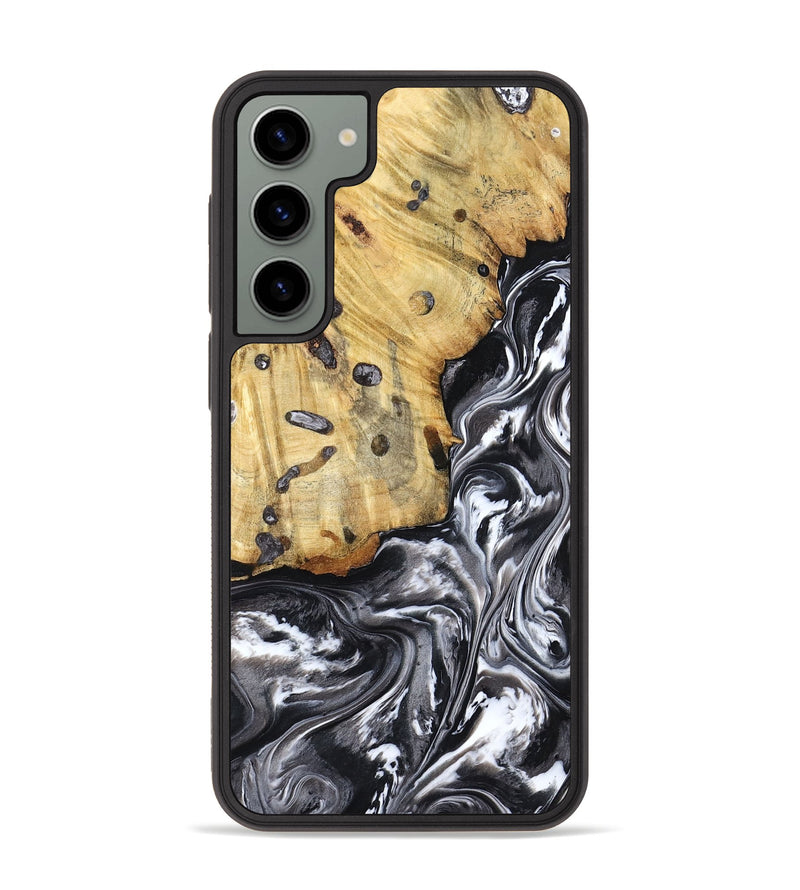 Galaxy S23 Plus Wood Phone Case - Erin (Black & White, 798379)