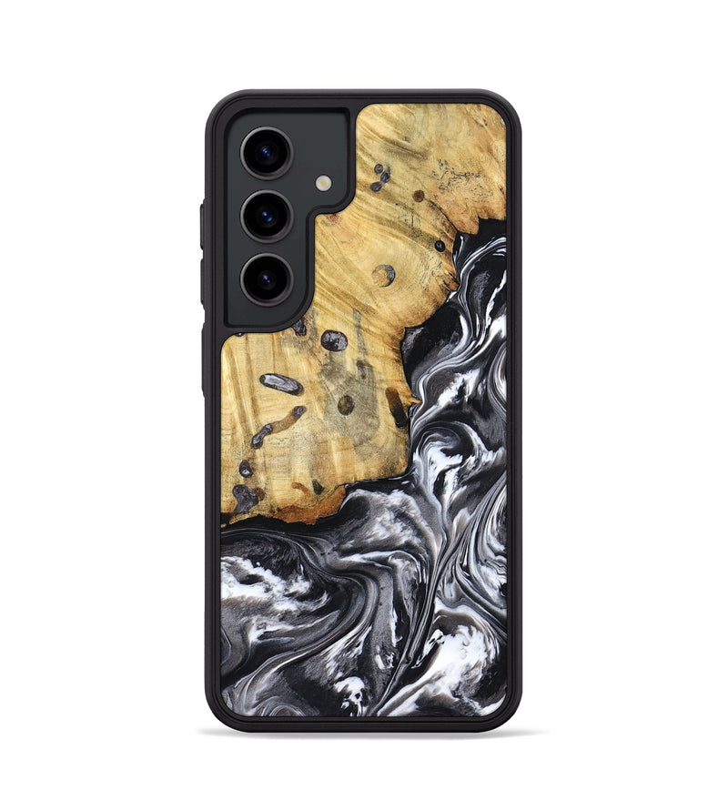 Galaxy S24 Wood Phone Case - Erin (Black & White, 798379)