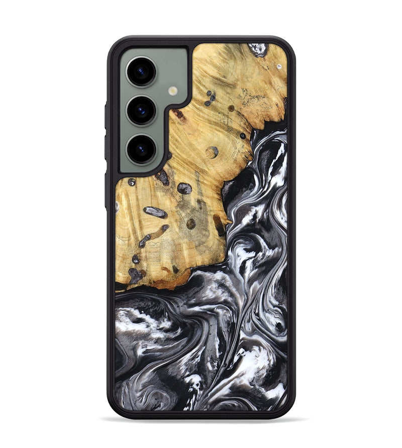 Galaxy S24 Plus Wood Phone Case - Erin (Black & White, 798379)
