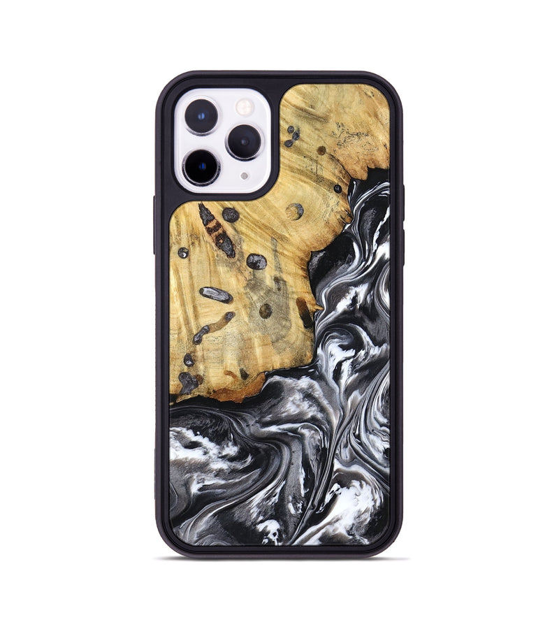 iPhone 11 Pro Wood Phone Case - Erin (Black & White, 798379)