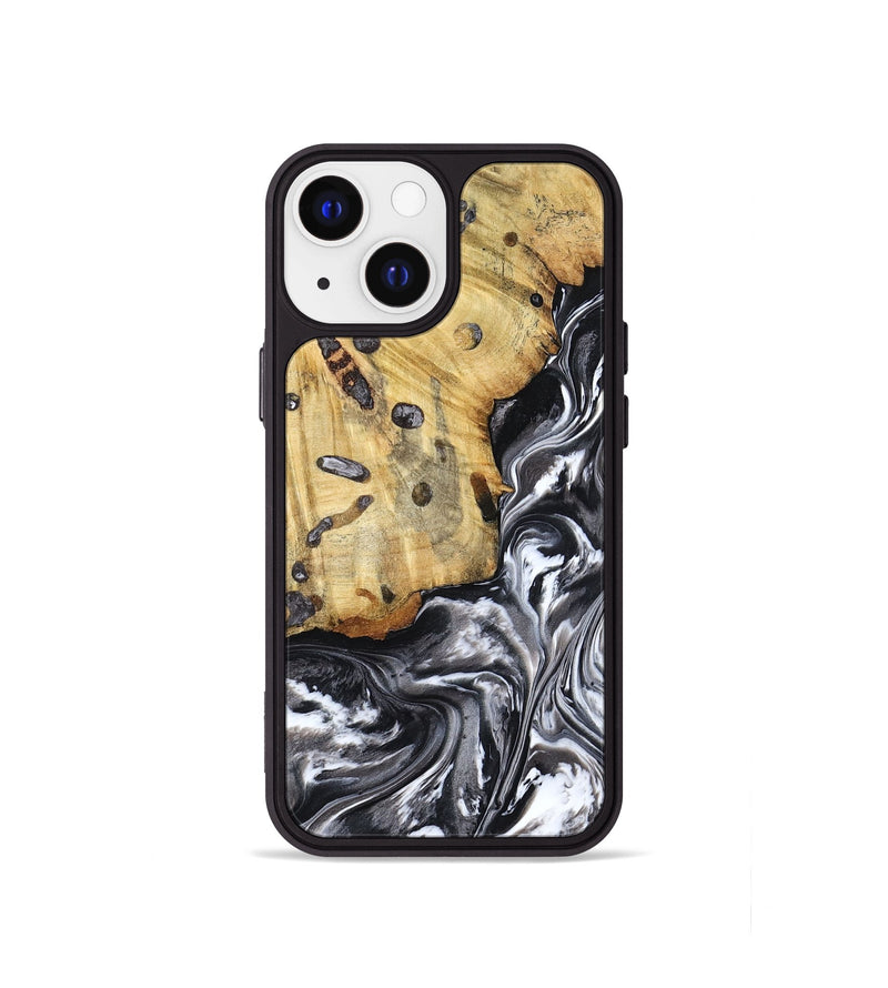 iPhone 13 mini Wood Phone Case - Erin (Black & White, 798379)