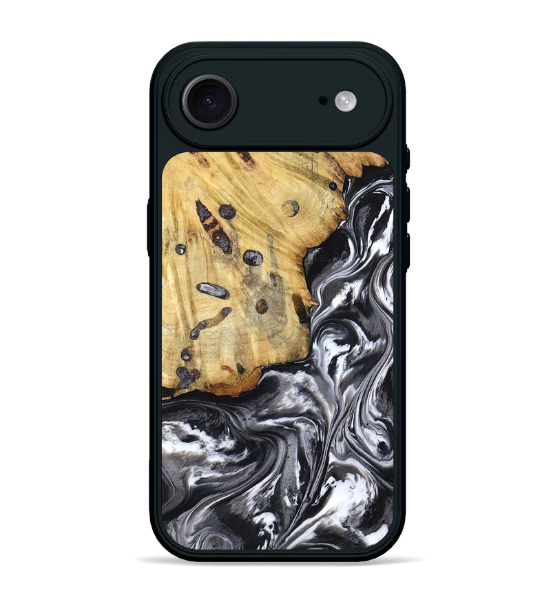 iPhone 17 Air Wood Phone Case - Erin (Black & White, 798379)