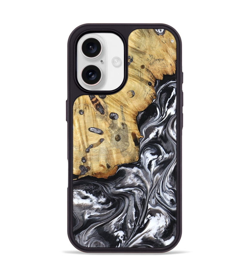 iPhone 17 Wood Phone Case - Erin (Black & White, 798379)