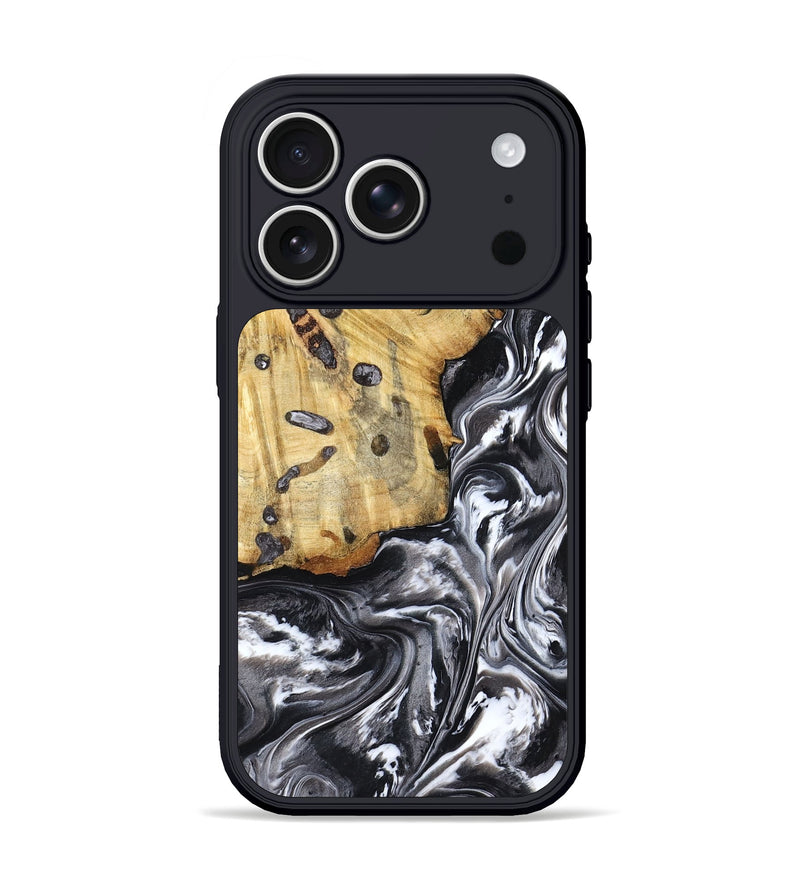 iPhone 17 Pro Wood Phone Case - Erin (Black & White, 798379)