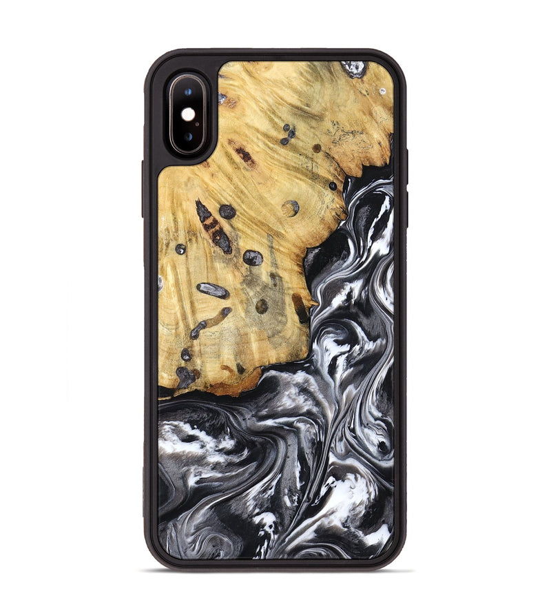 iPhone Xs Max Wood Phone Case - Erin (Black & White, 798379)
