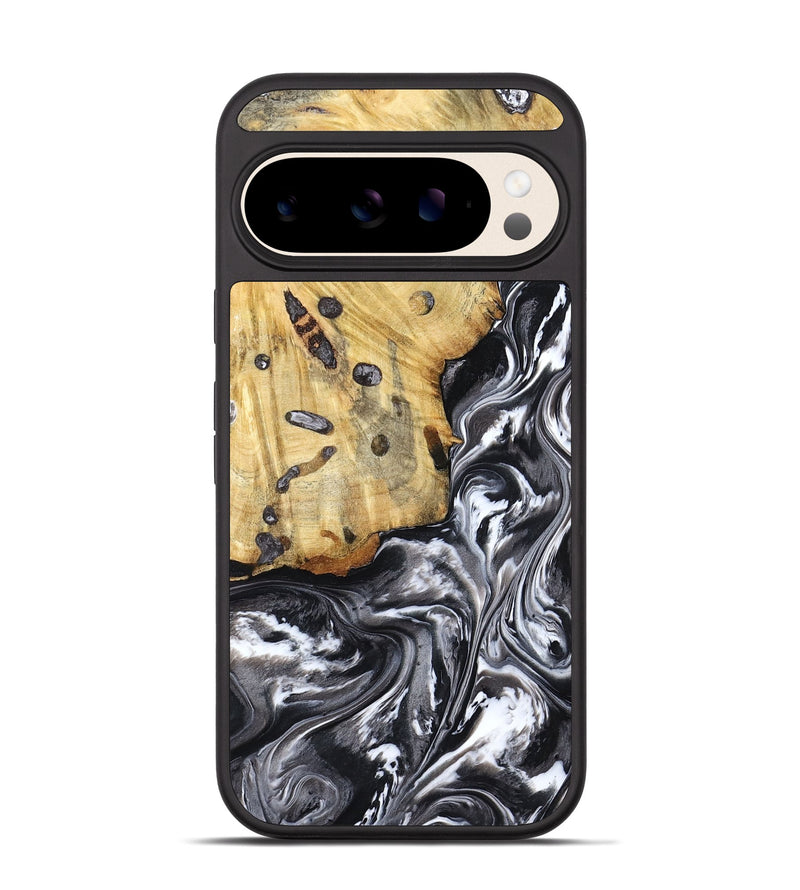 Pixel 10 Wood Phone Case - Erin (Black & White, 798379)
