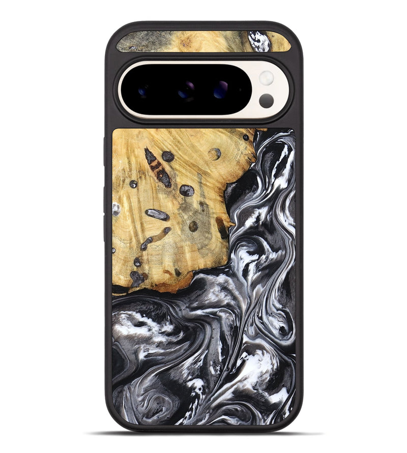 Pixel 10 Pro XL Wood Phone Case - Erin (Black & White, 798379)