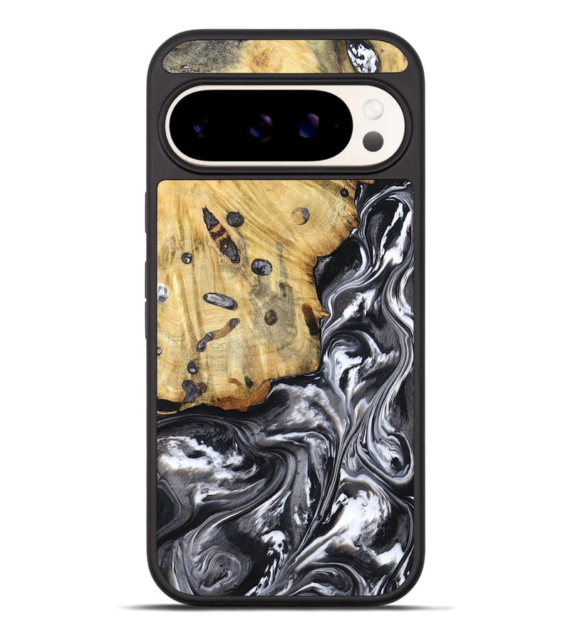 Pixel 9 Pro XL Wood Phone Case - Erin (Black & White, 798379)