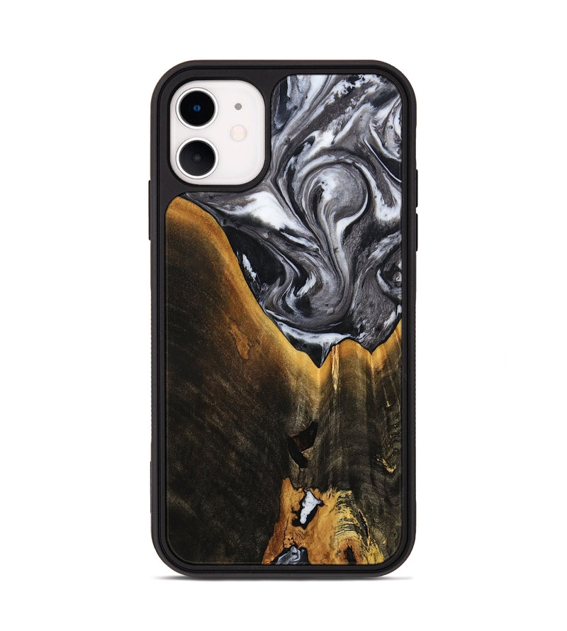 iPhone 11 Wood Phone Case - Henley (Black & White, 798380)