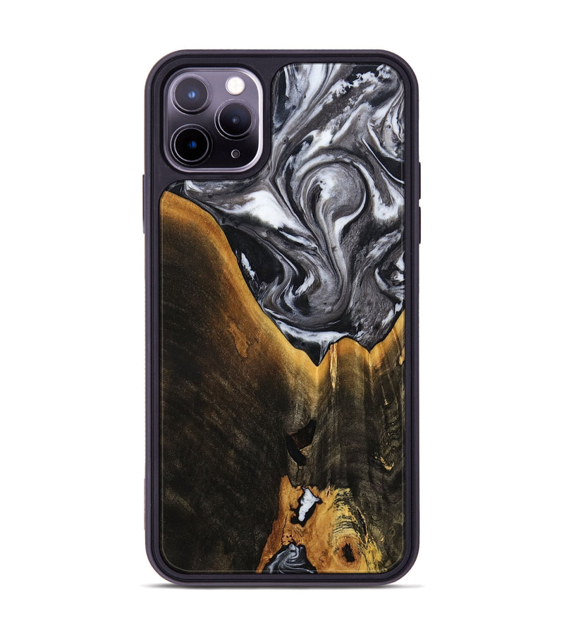 iPhone 11 Pro Max Wood Phone Case - Henley (Black & White, 798380)