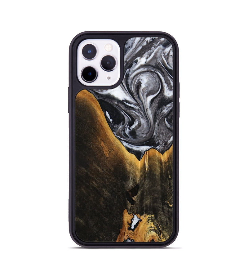iPhone 11 Pro Wood Phone Case - Henley (Black & White, 798380)