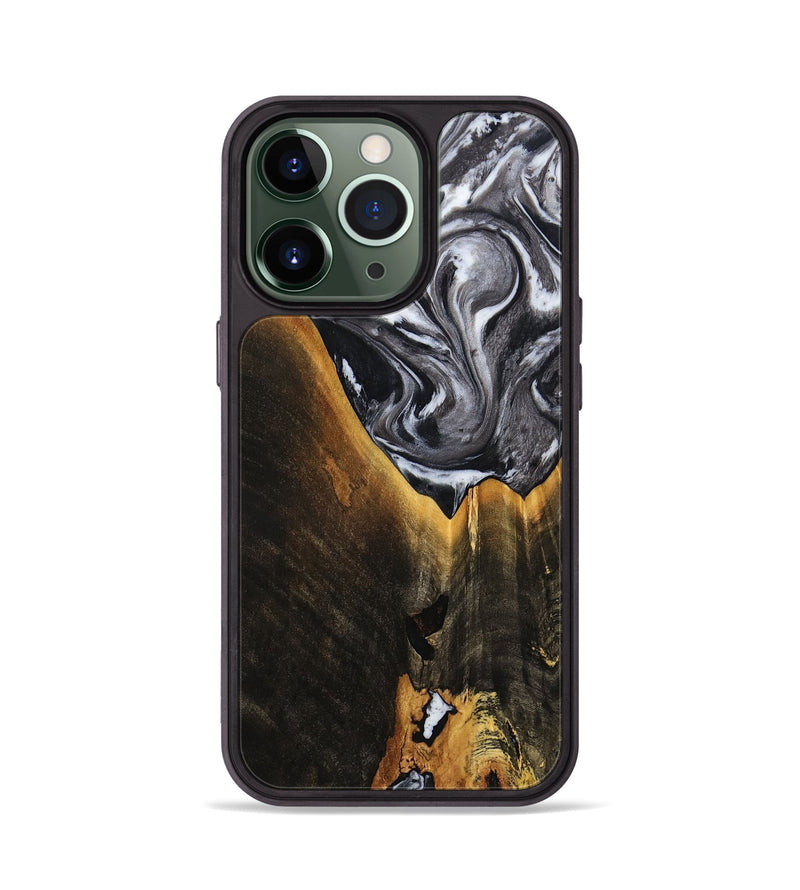 iPhone 13 Pro Wood Phone Case - Henley (Black & White, 798380)