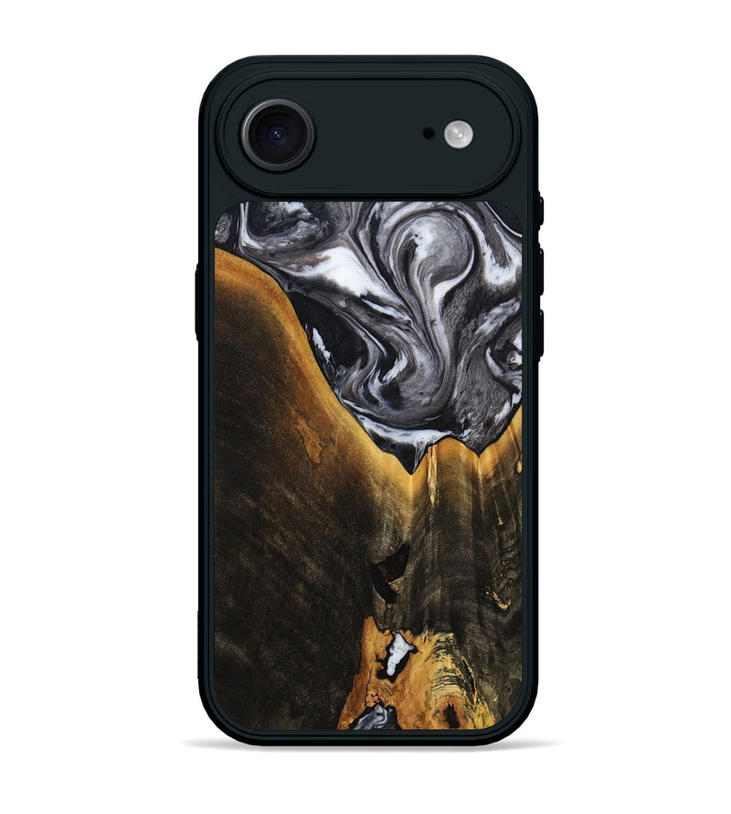 iPhone 17 Air Wood Phone Case - Henley (Black & White, 798380)