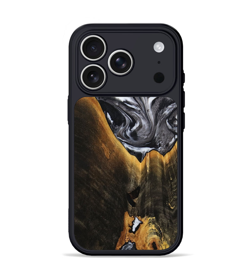 iPhone 17 Pro Wood Phone Case - Henley (Black & White, 798380)