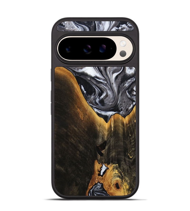 Pixel 10 Wood Phone Case - Henley (Black & White, 798380)