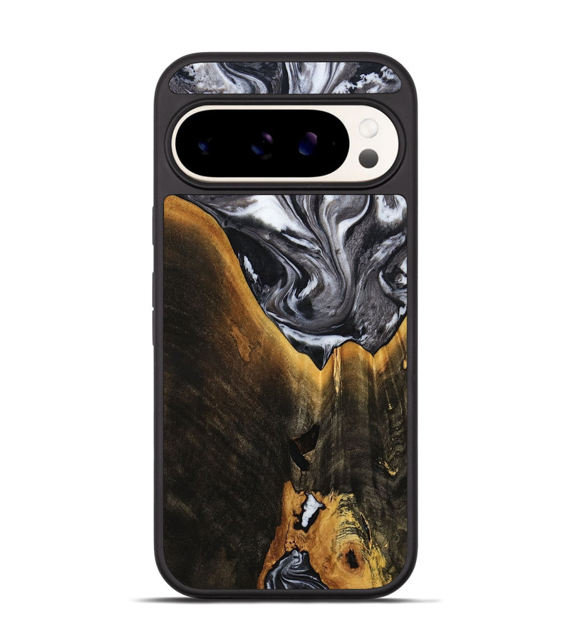 Pixel 9 Pro Wood Phone Case - Henley (Black & White, 798380)