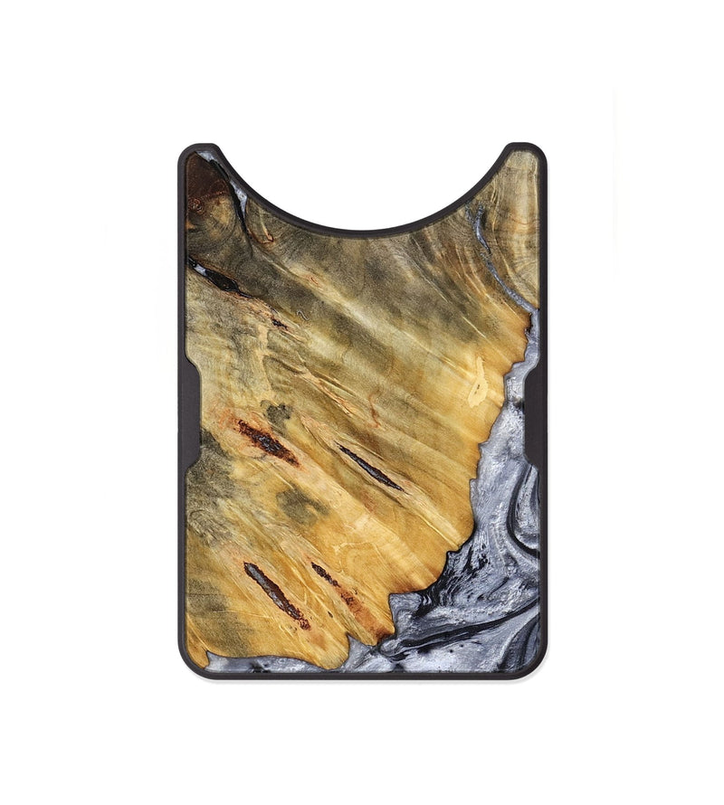 Alloy Wood Wallet - Agnes (Black & White, 798382)