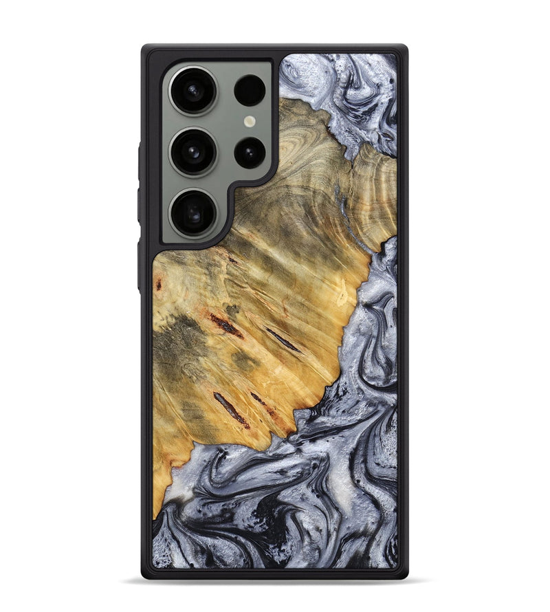 Galaxy S24 Ultra Wood Phone Case - Agnes (Black & White, 798382)