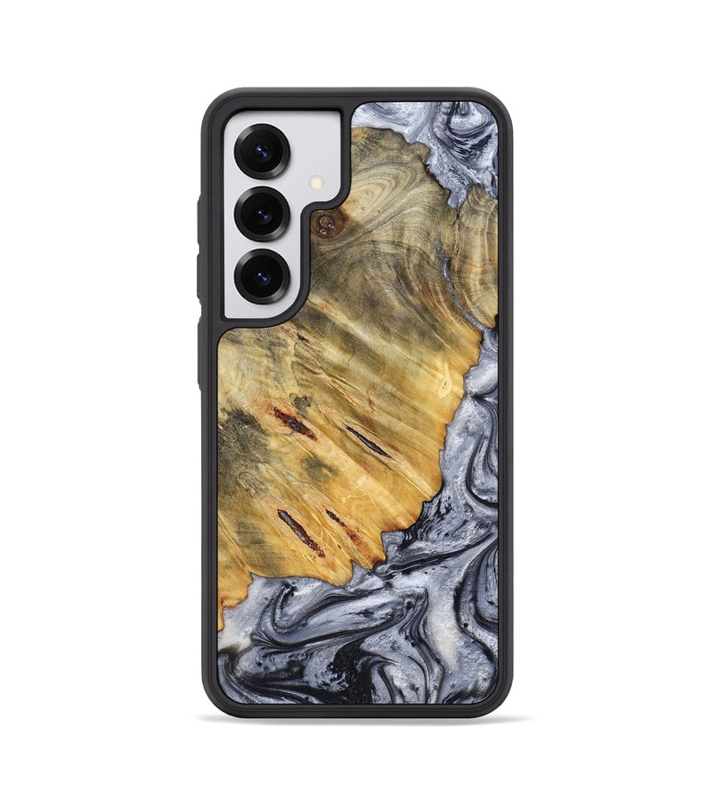 Galaxy S25 Wood Phone Case - Agnes (Black & White, 798382)