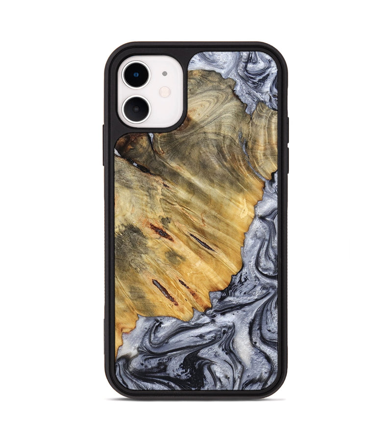 iPhone 11 Wood Phone Case - Agnes (Black & White, 798382)