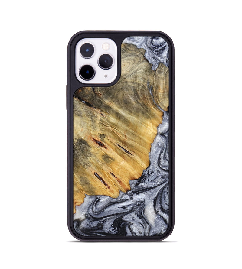 iPhone 11 Pro Wood Phone Case - Agnes (Black & White, 798382)