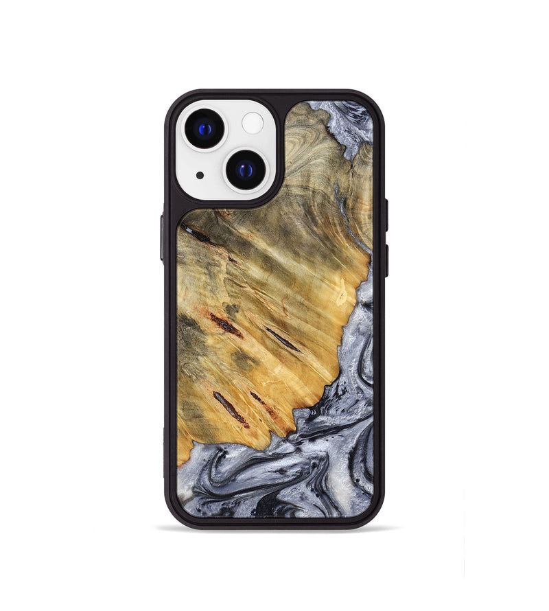 iPhone 13 mini Wood Phone Case - Agnes (Black & White, 798382)