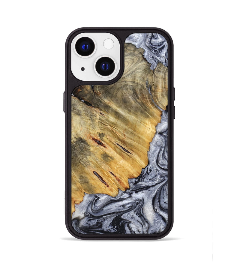 iPhone 13 Wood Phone Case - Agnes (Black & White, 798382)