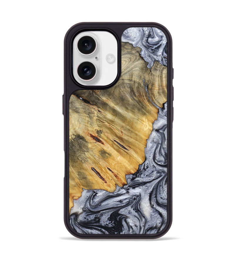 iPhone 17 Wood Phone Case - Agnes (Black & White, 798382)