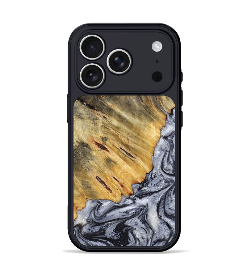 iPhone 17 Pro Wood Phone Case - Agnes (Black & White, 798382)