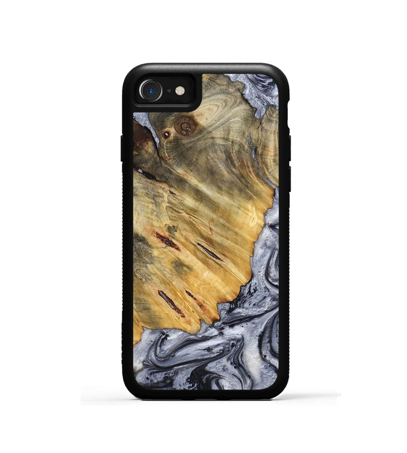 iPhone SE Wood Phone Case - Agnes (Black & White, 798382)