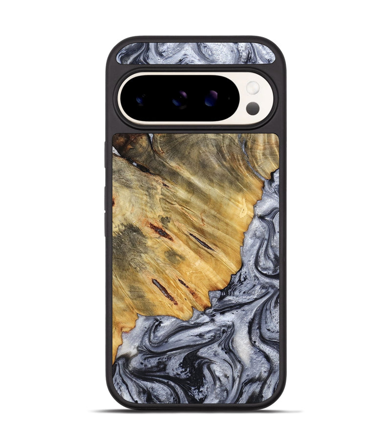 Pixel 9 Pro Wood Phone Case - Agnes (Black & White, 798382)