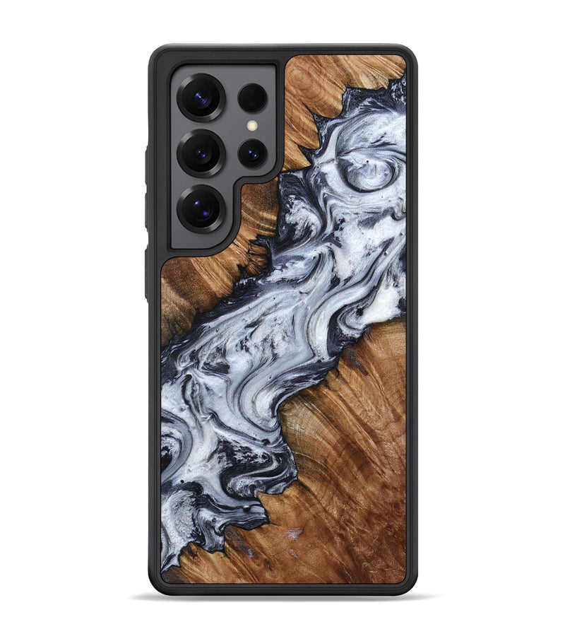 Galaxy S25 Ultra Wood Phone Case - Carina (Black & White, 798383)