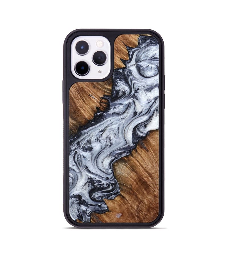 iPhone 11 Pro Wood Phone Case - Carina (Black & White, 798383)